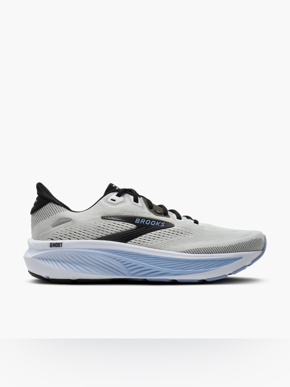 NEW Brooks Ghost 18 Running Shoes in White/Black/Open Air Shoes Sz: 8.5 Men - Picture 11 of 12
